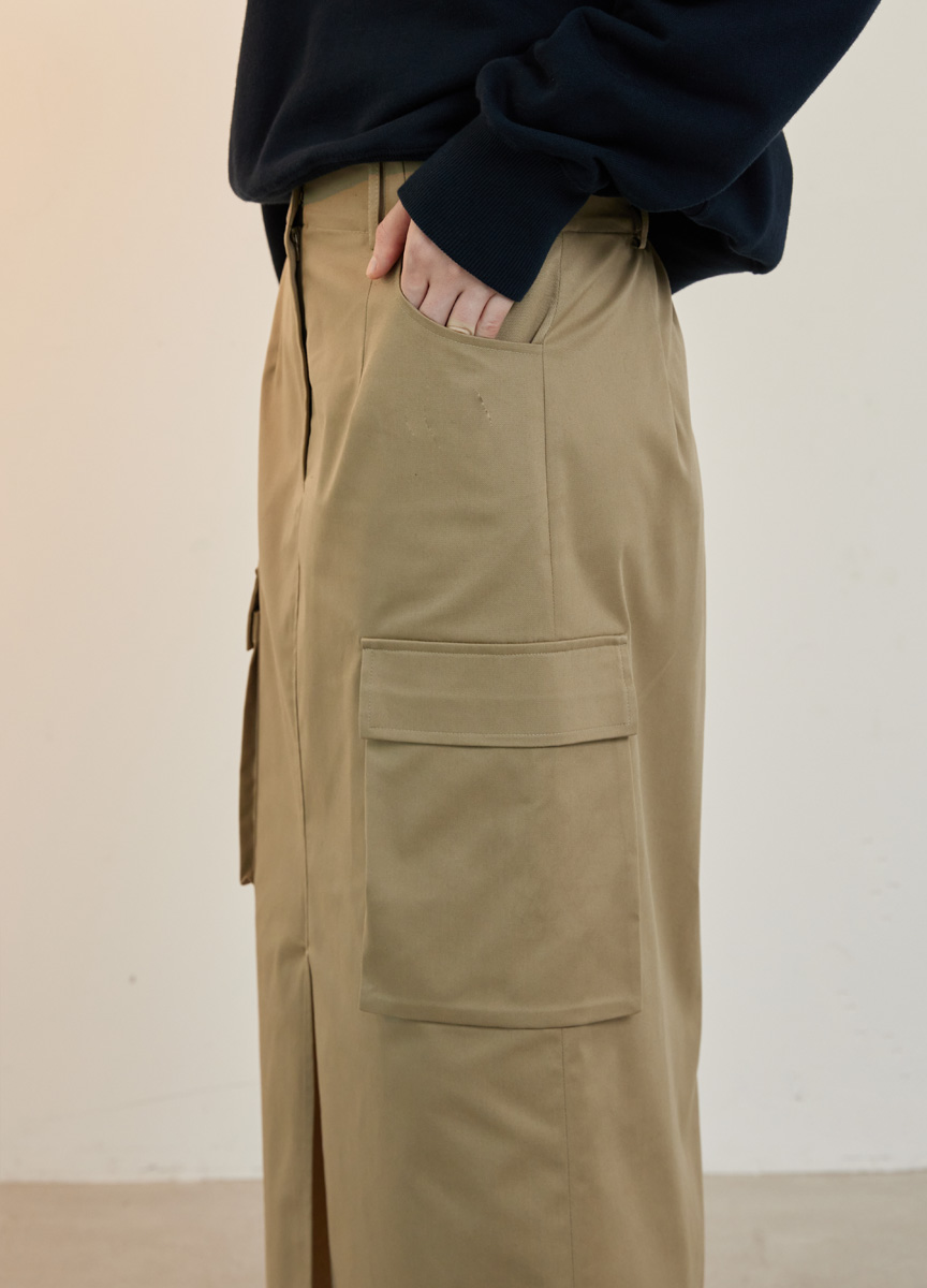 混棉前開叉工裝裙